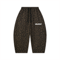 Leopard print tracksuit pants