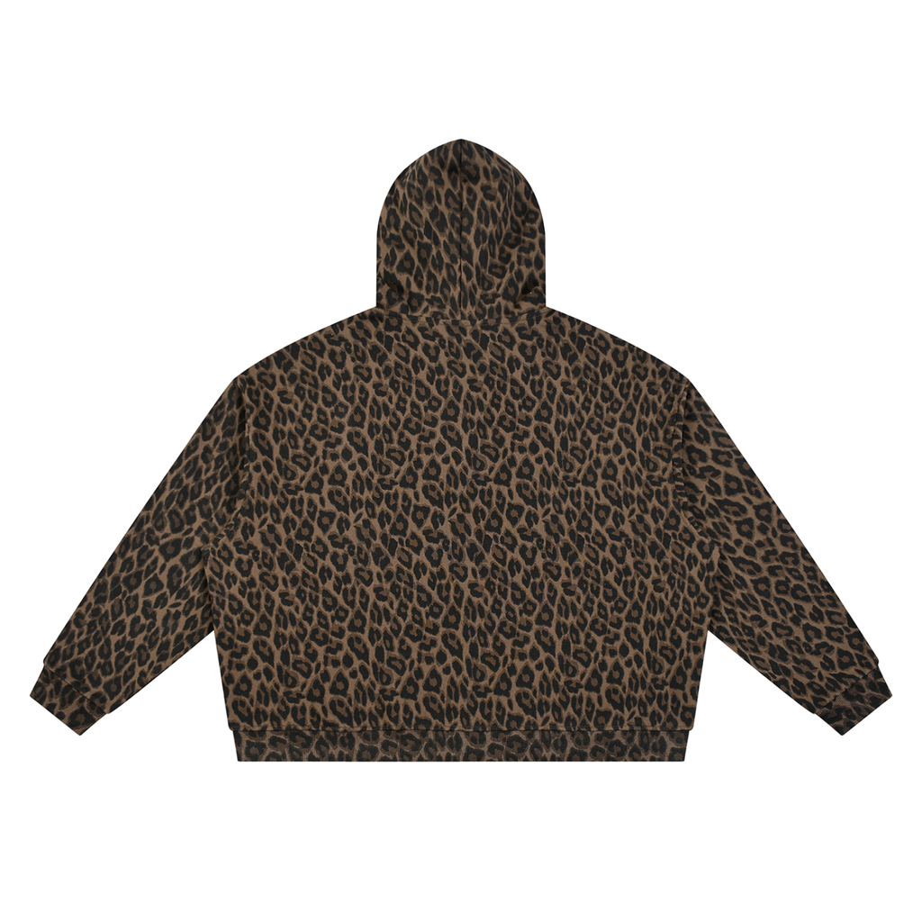 Leopard Zipup Hoodie