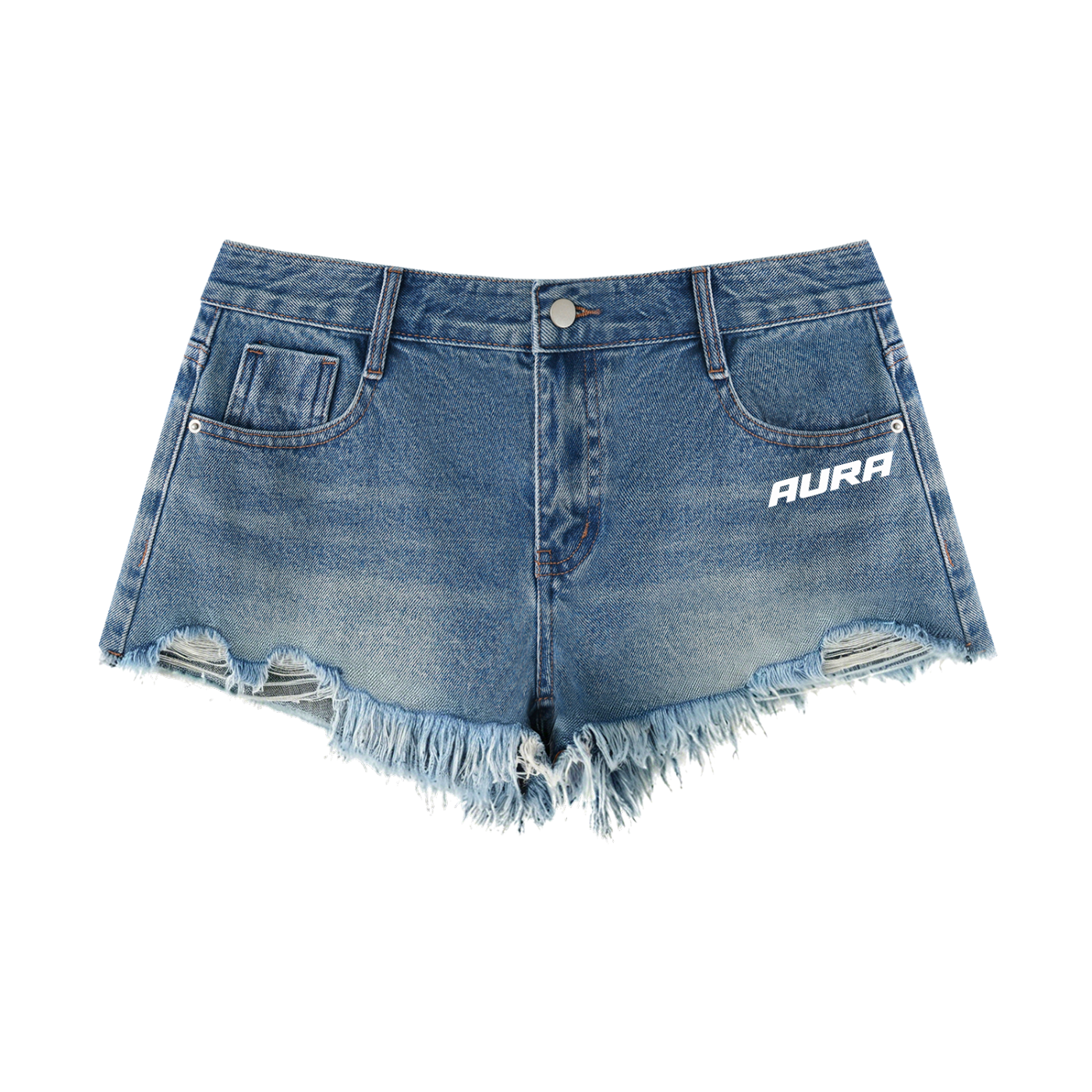 Women's Raw Hem Denim Shorts