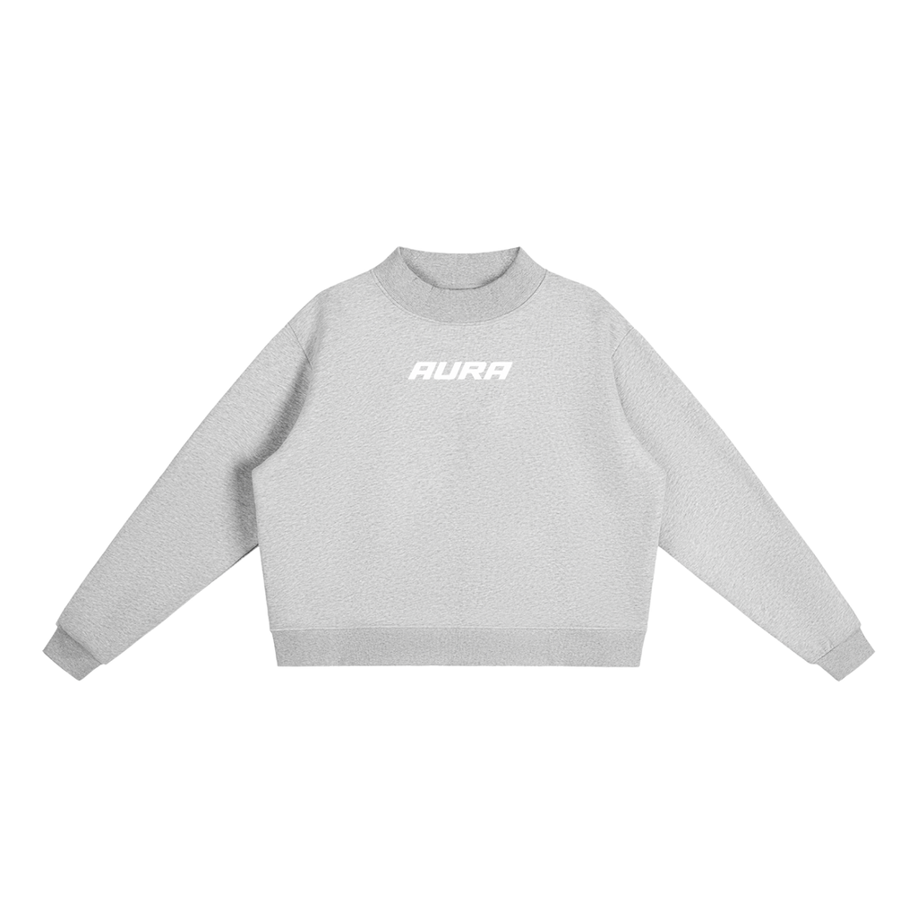 Essential Fleece Neck Crew Sweatshirt