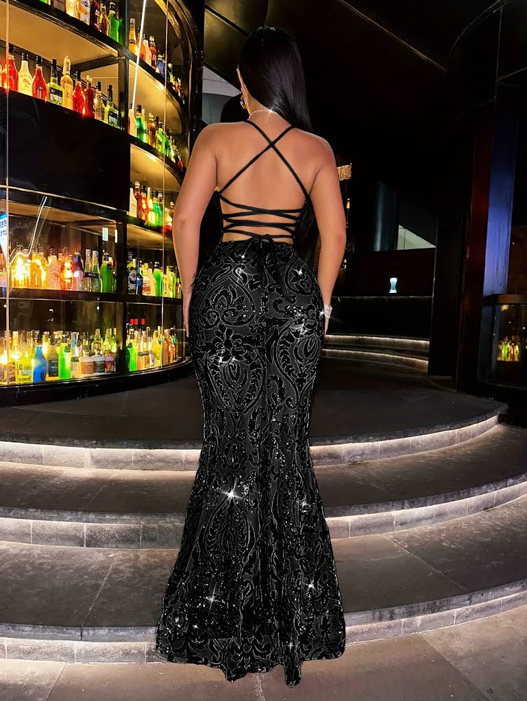 Long Dress Off-Shoulder Backless Slit