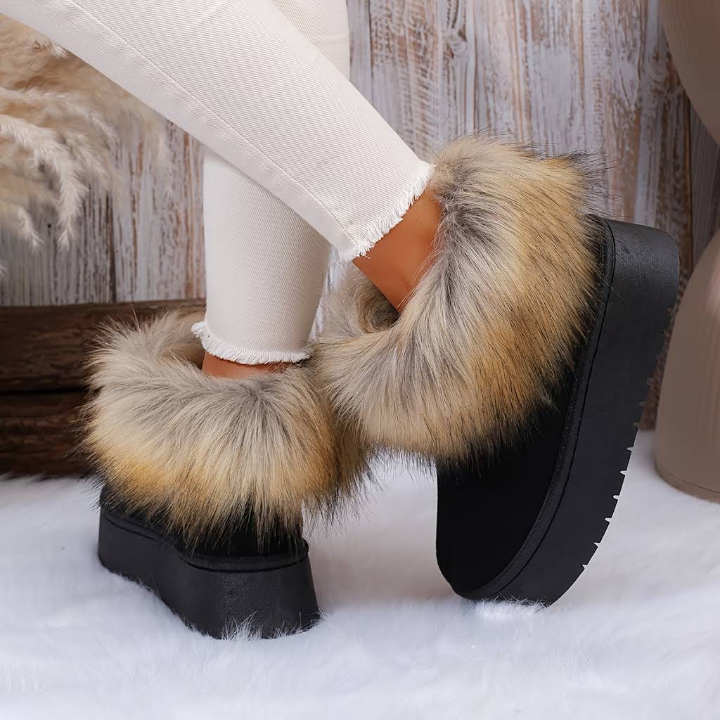 Winter Style Platform Furry Snow Boots