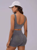 Seamless Solid Color Athletic Set